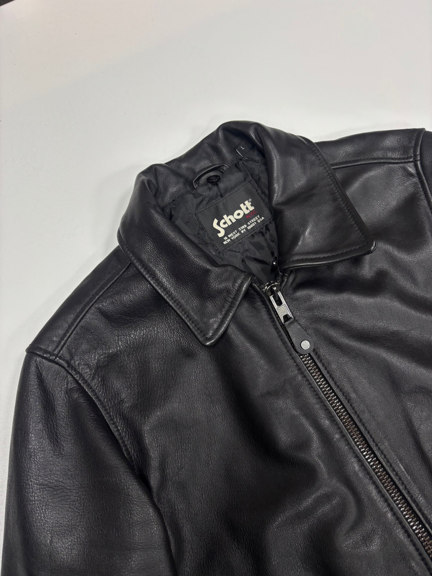 Schott Harrington Leather Jacket (L)