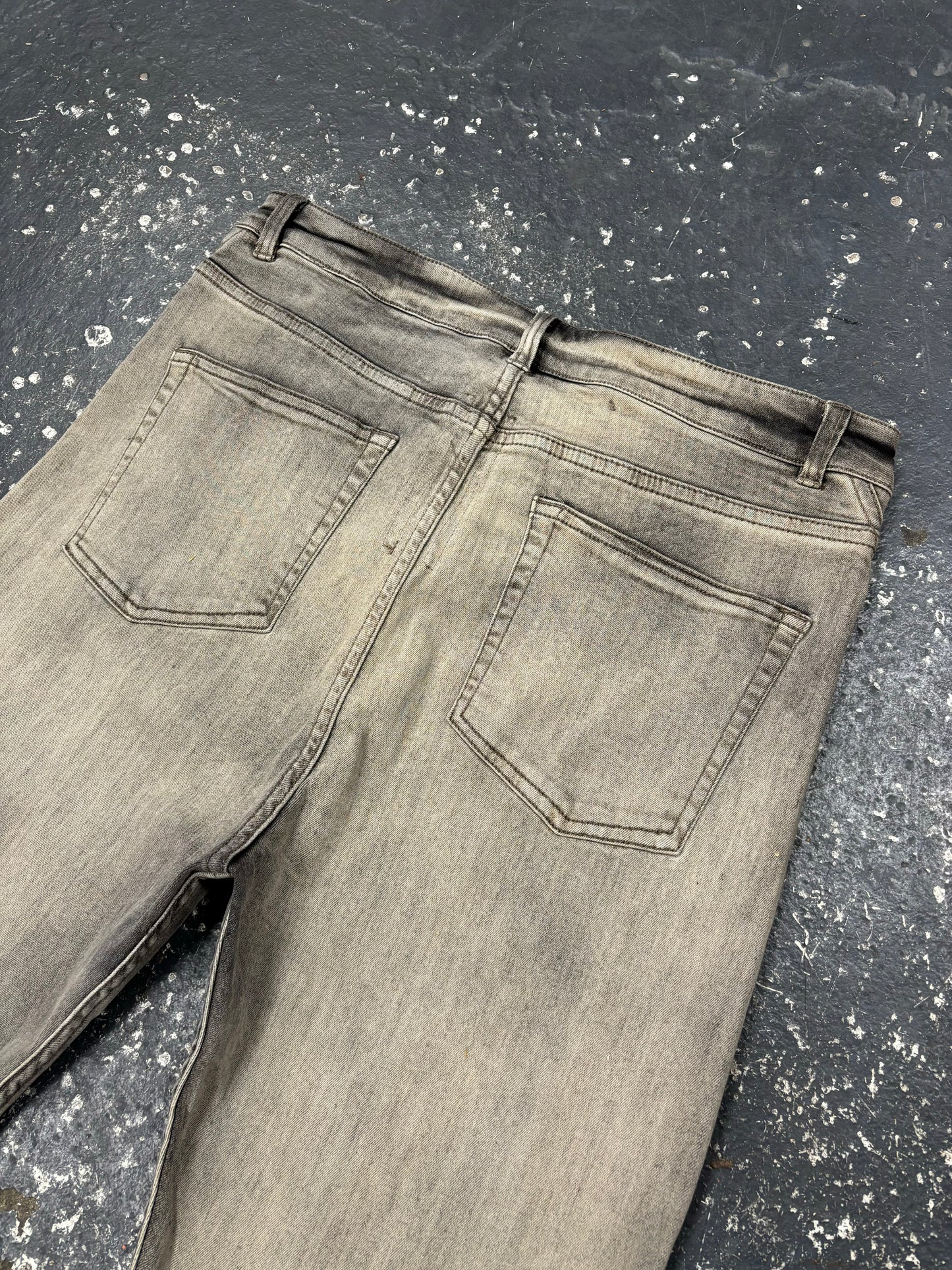 Rick Owens Green/Grey Faded Bolan Denim (30)