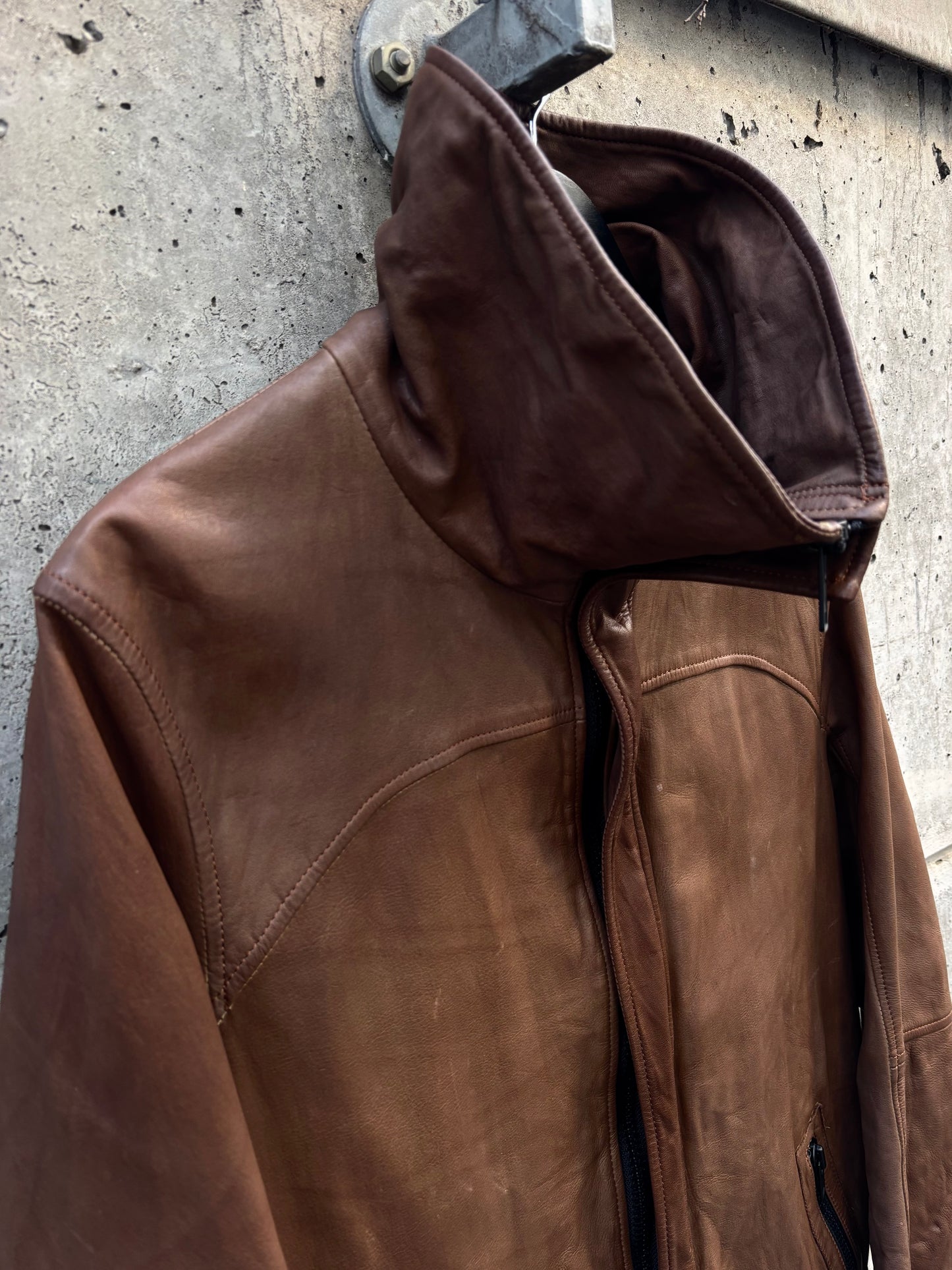 Ripvanwinkle Japanese Avantgarde Leather Jacket (XL)