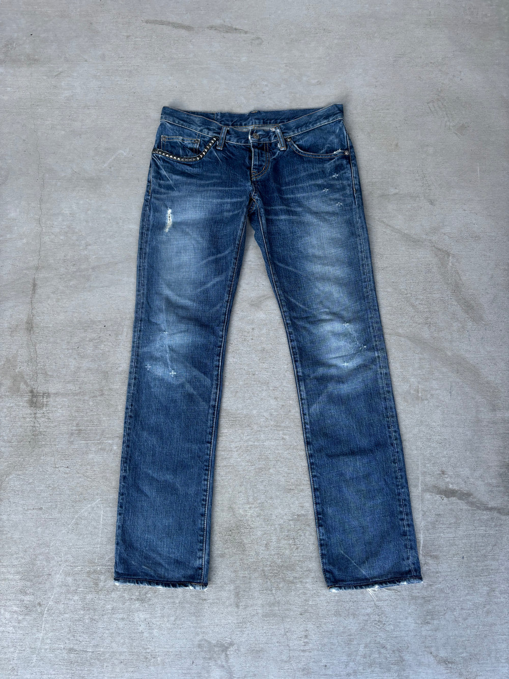 Hysteric Glamour Studded Faded Womens Denim (S)