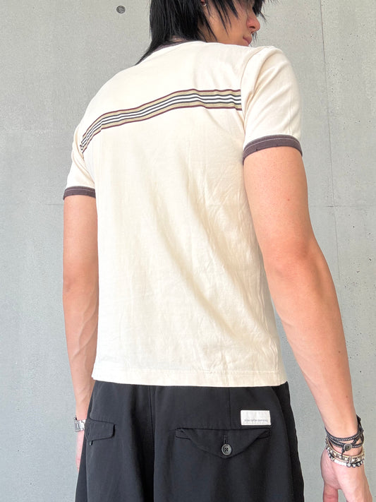 Burberry Black Label Distressed Neck Ringer Tee (2)