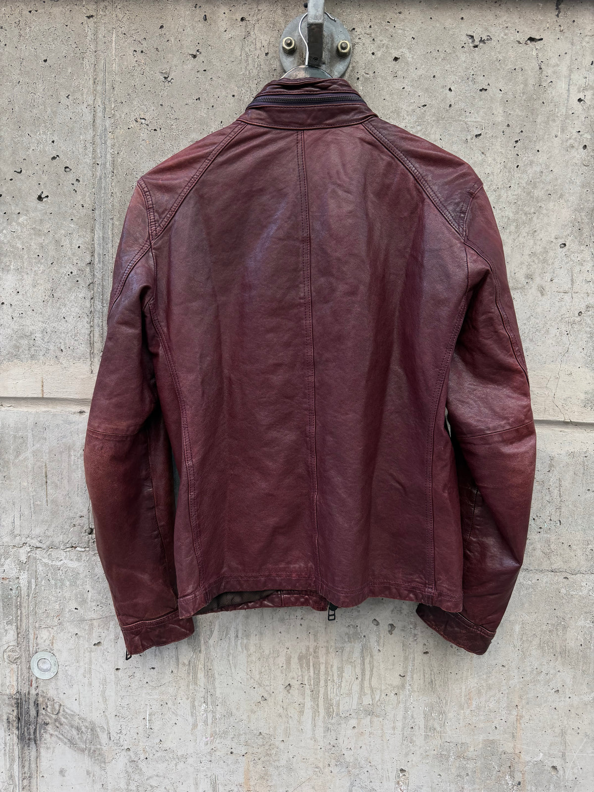 Setting Cracks Bloodred Rider Leather Jacket (S)