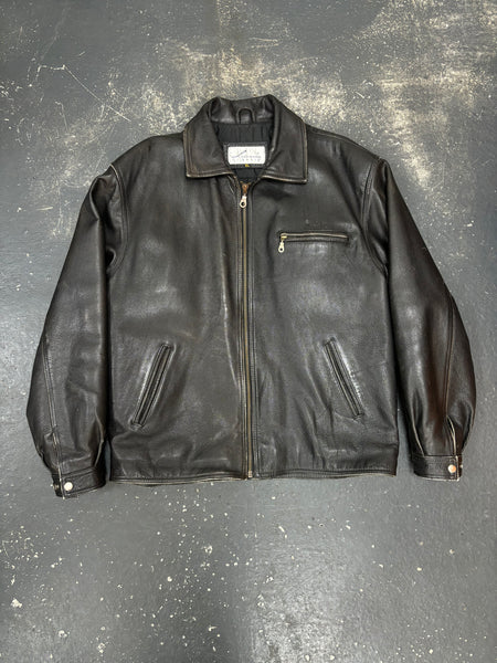 1990s Louis Motorcycle Leather Jacket (XL)