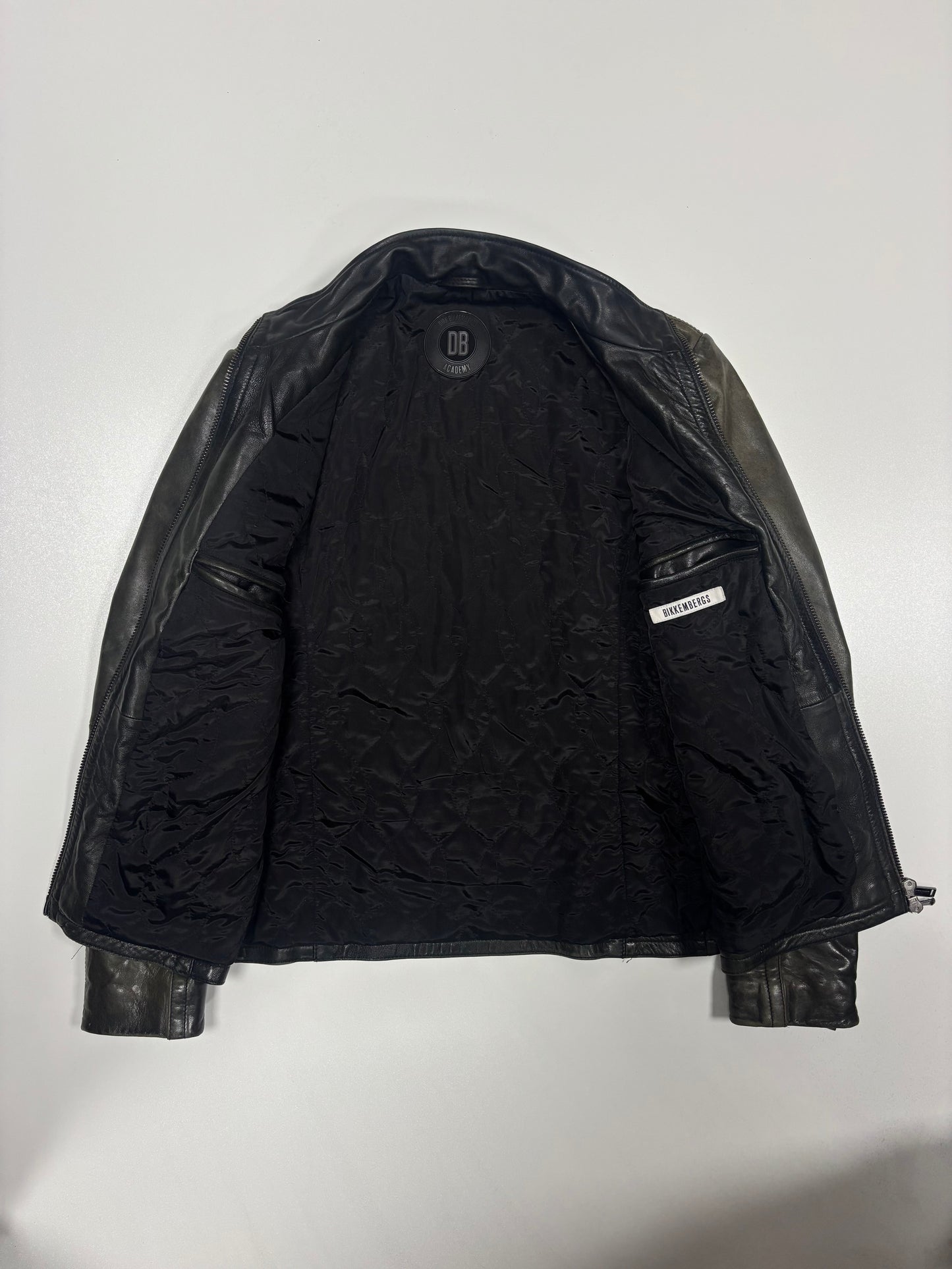 Dirk Bikkembergs Rider Leather Jacket (46)