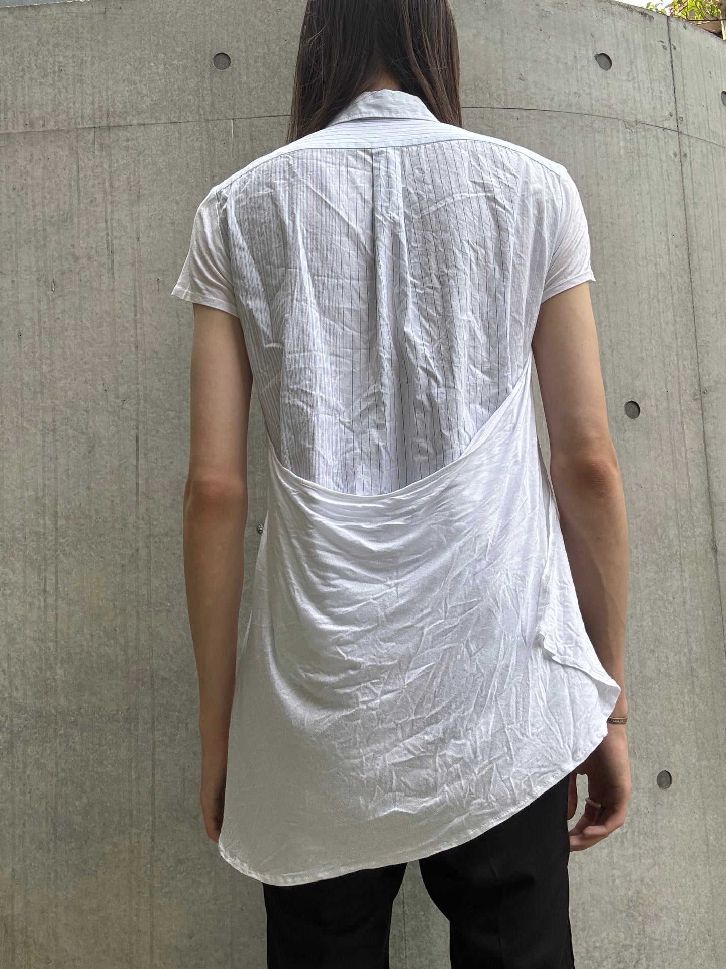 Y‘s by Yohji Yamamoto Multilayered Shortsleeve Button Up (S)