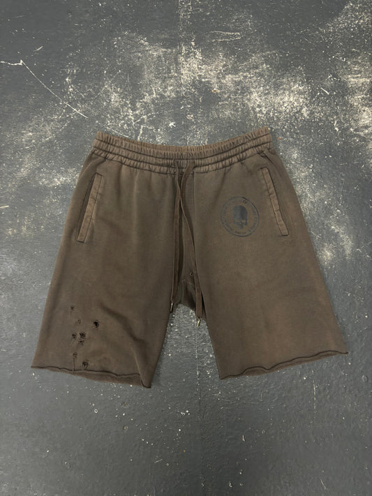 Number (N)ine School of Visual Comedy Brown Sweat Shorts (M)