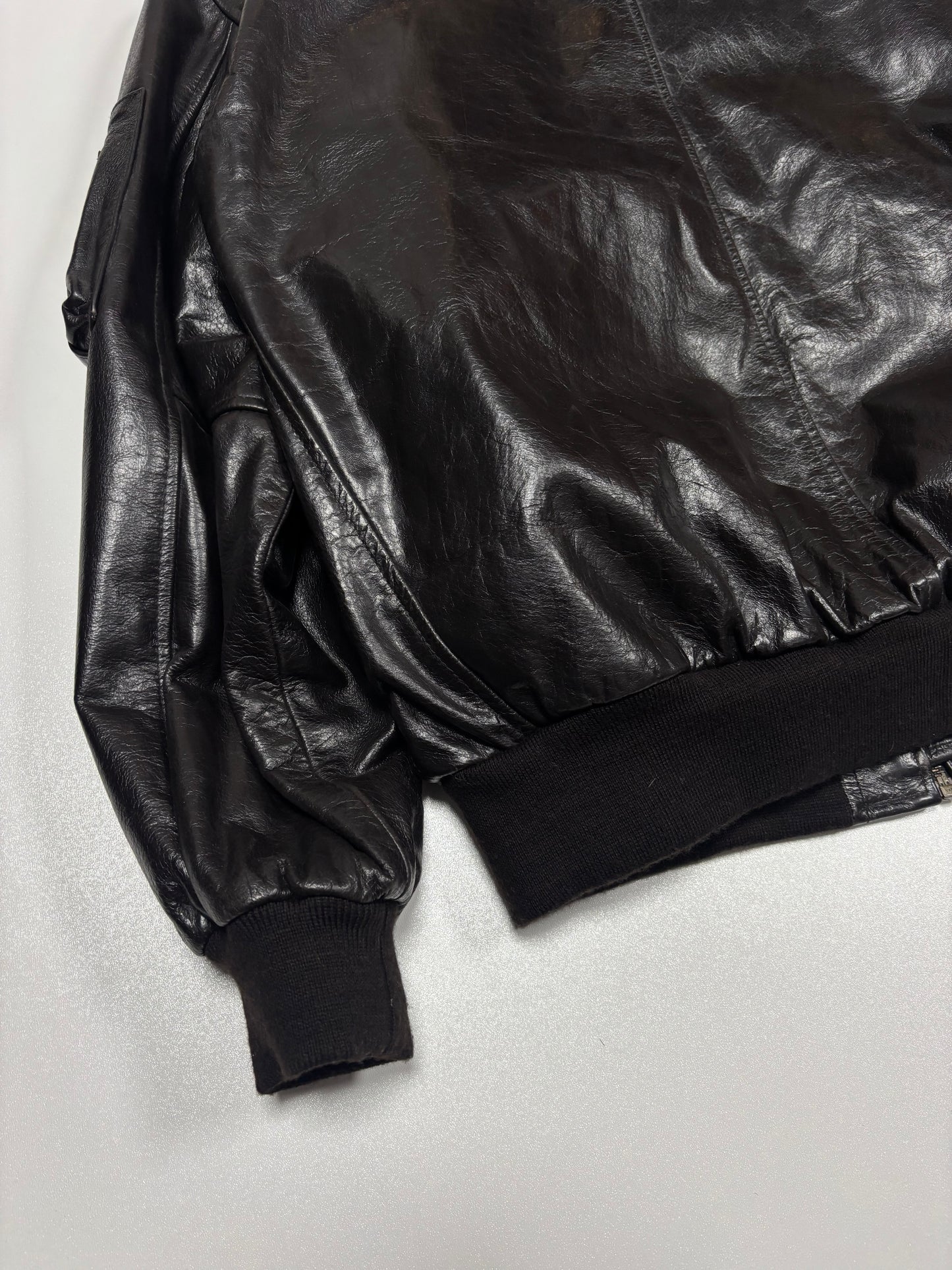 2000's Redskins Aviator Leather Jacket (XXL)