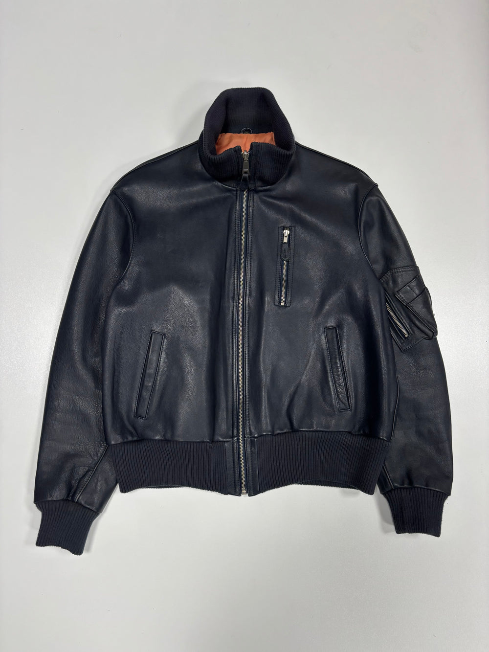 1980s Bundeswehr Flieger Leder Jacke (L)