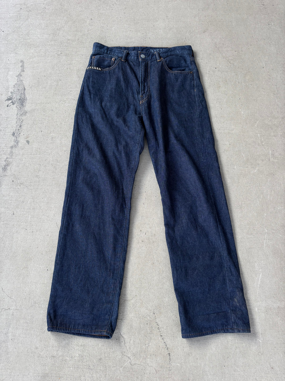 Hysteric Glamour Indigo Studded Baggy Denim (30)