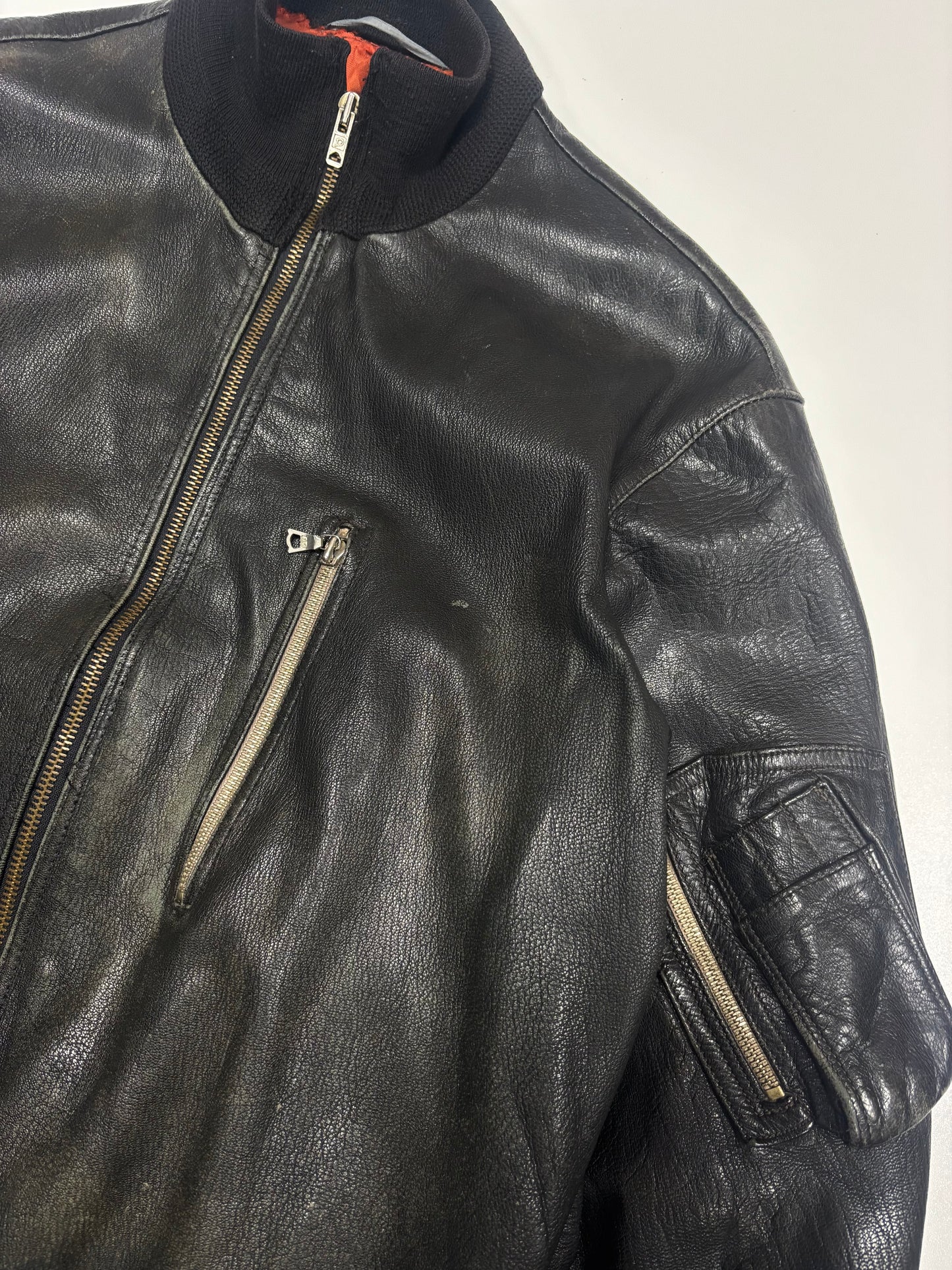 1980s Bundeswehr Leather Jacket (M)