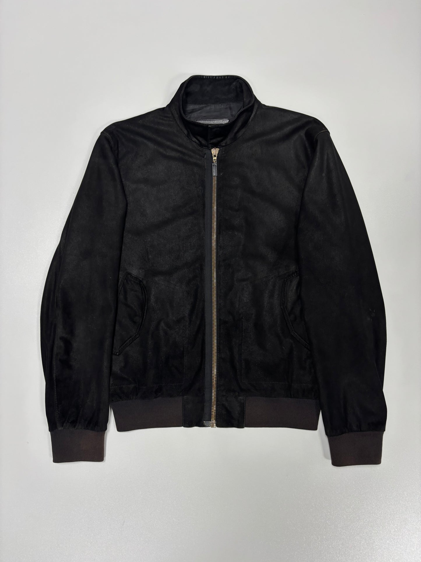 SS10 McQ by Alexander McQueen Suede Leather Blouson Jacket (M)
