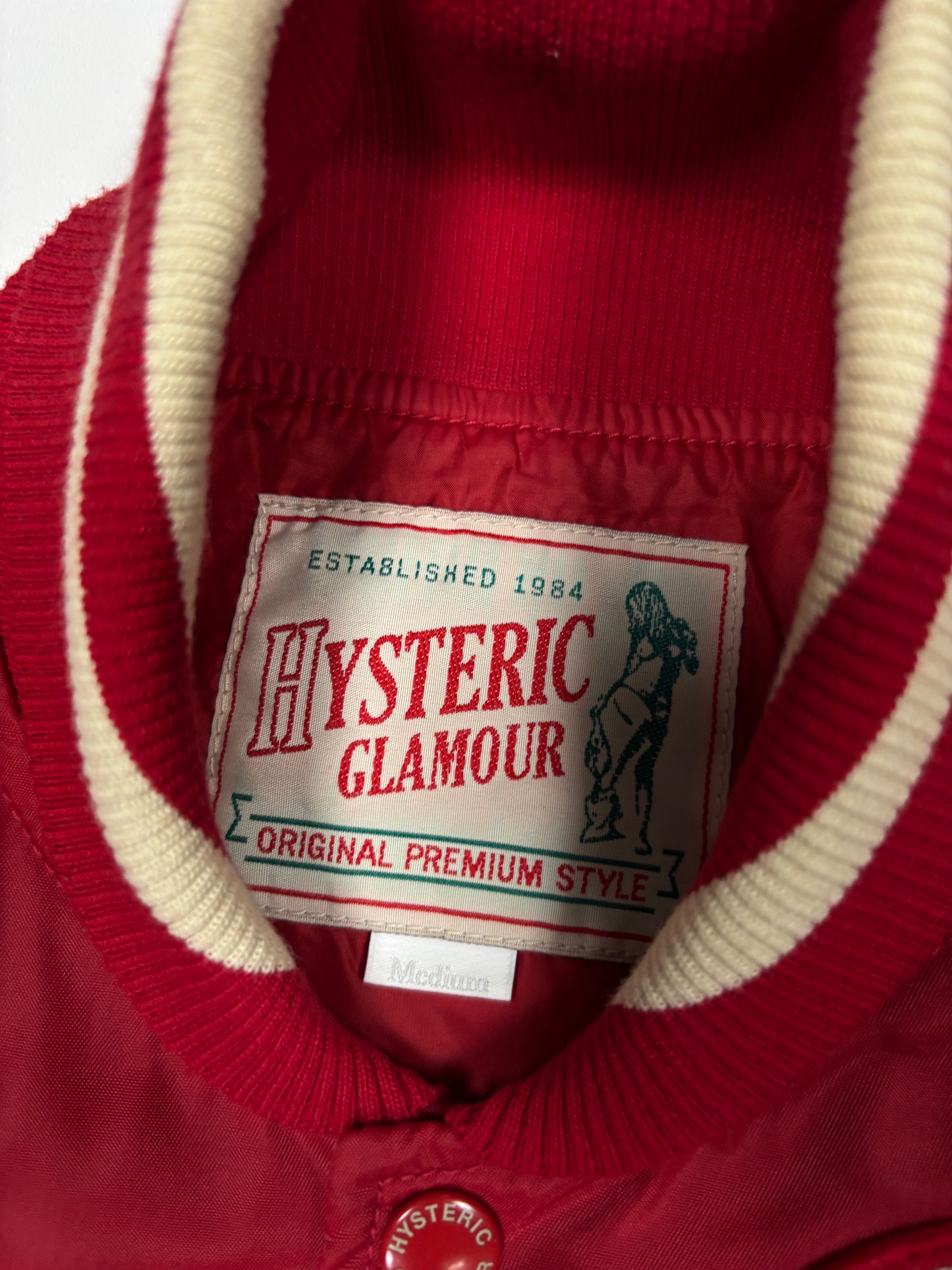 Hysteric Glamour Varsity Bomber Jacket (M)