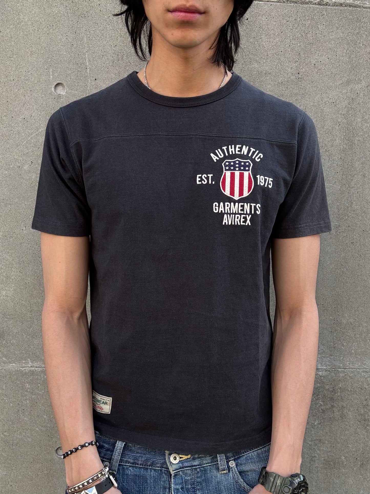 Avirex USA Spellout Logo Tee (M)