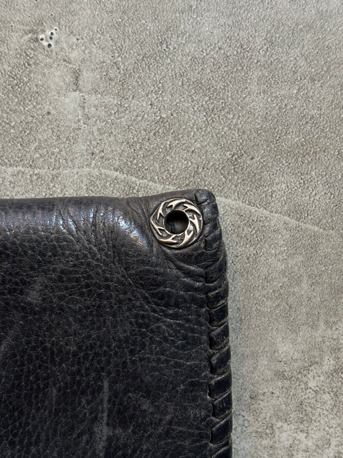 A&G Rock Molded Stingray Cross 925 Silver Wallet (OS)