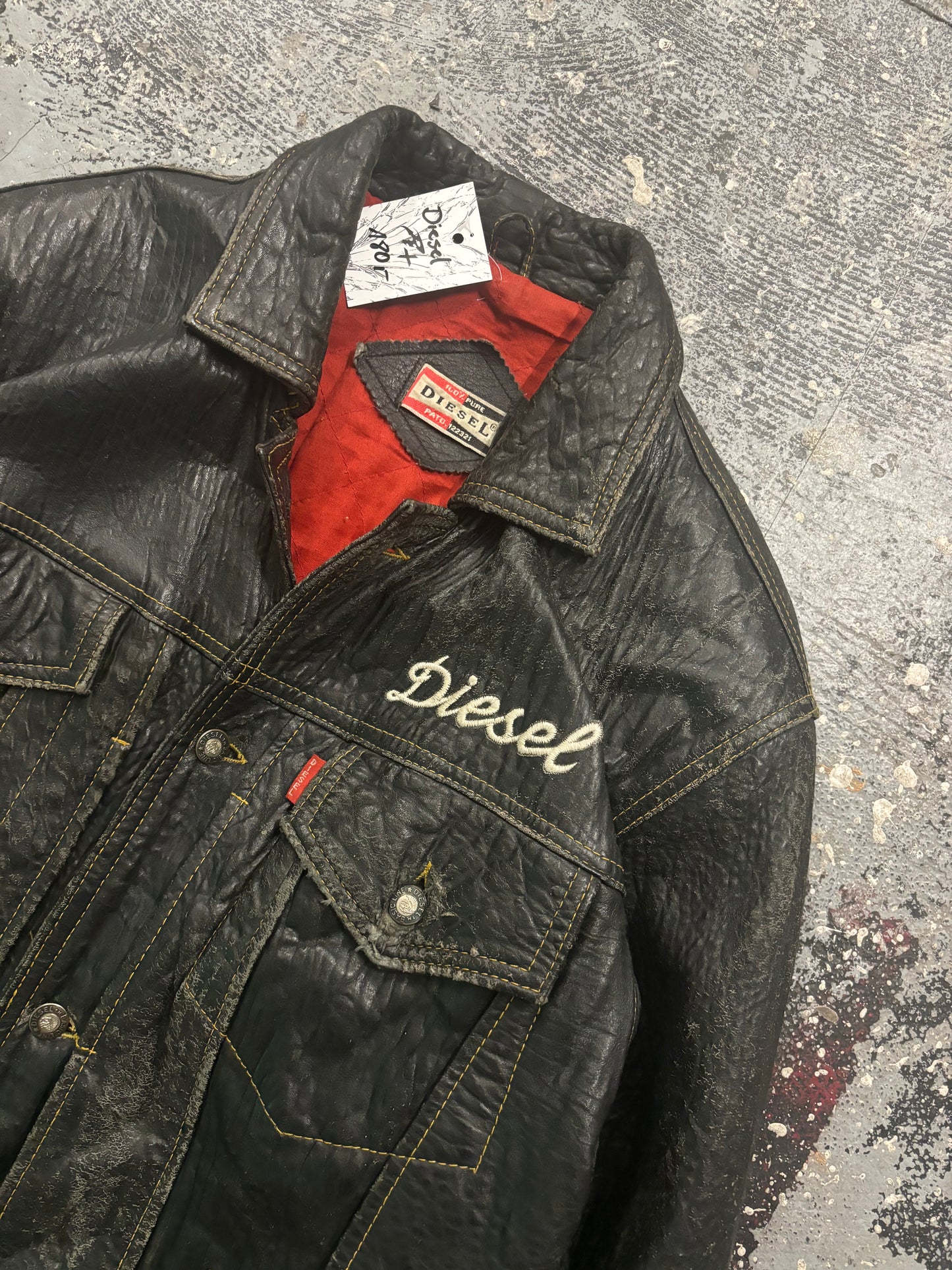 90s Diesel Leather Jacket (L)