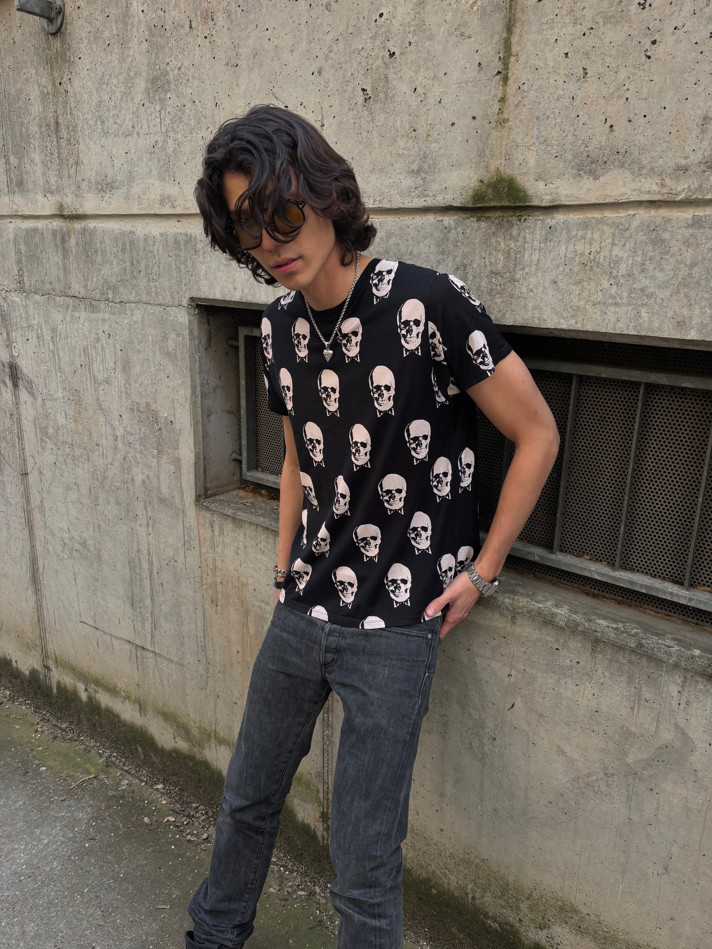 Saint Laurent Skull Tee (L)