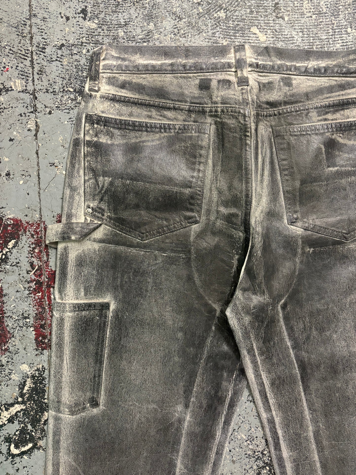 Helmut Lang Waxed Denim Jeans (34)