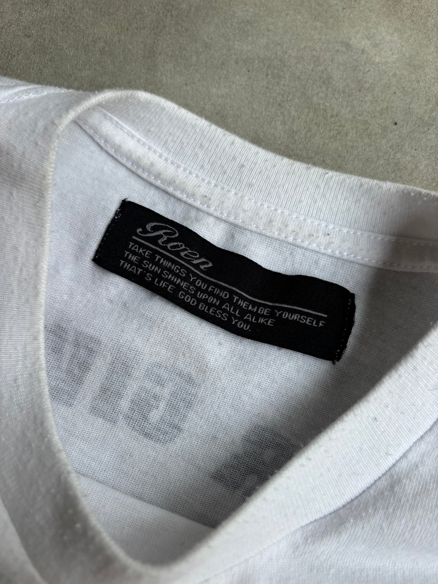 Roen White Skull Tee (S)