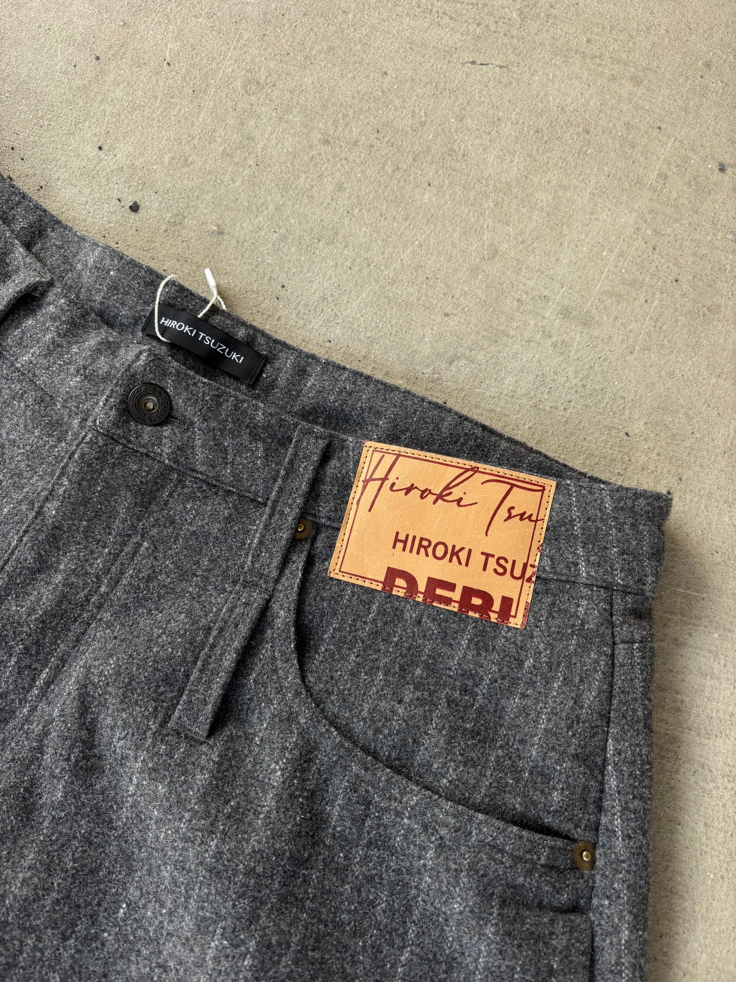 Hiroki Tsuzuki Ultra Wide Pinstripe Shorts (33)