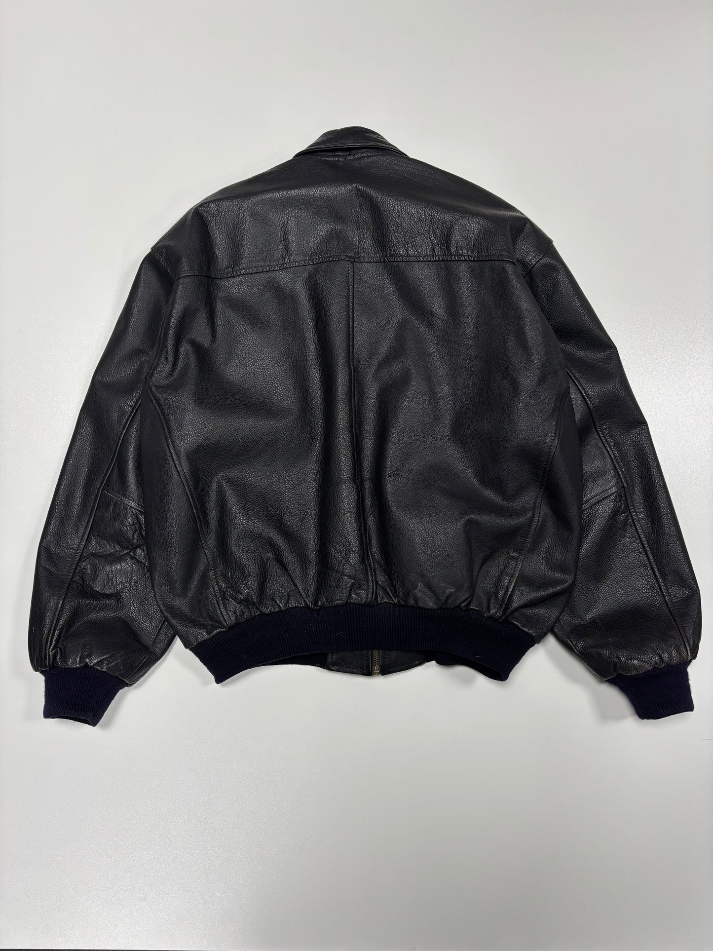 90’s Dakota Cropped Leather Jacket (L)