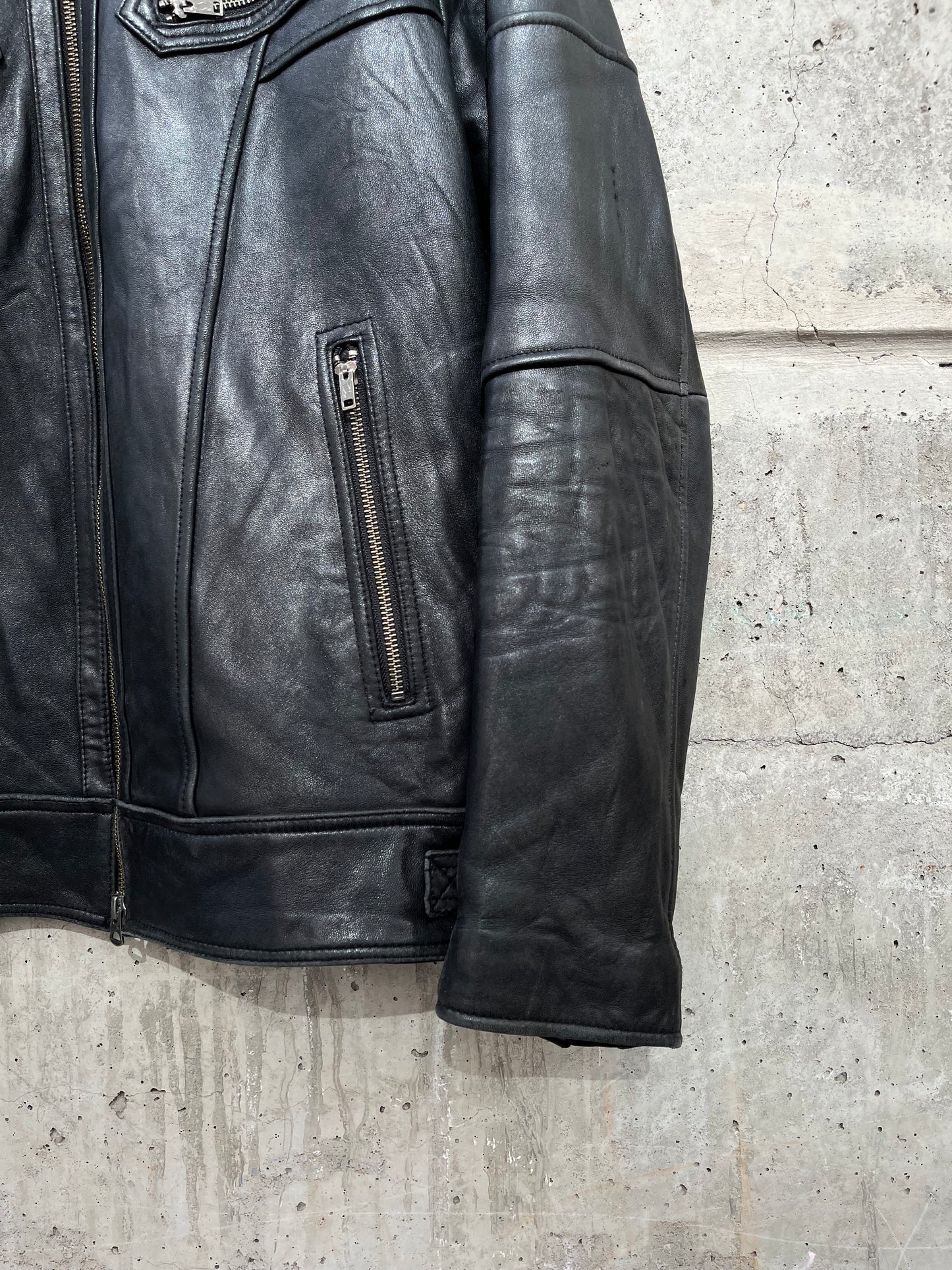 Jackrose Leather Zip Jacket (5)