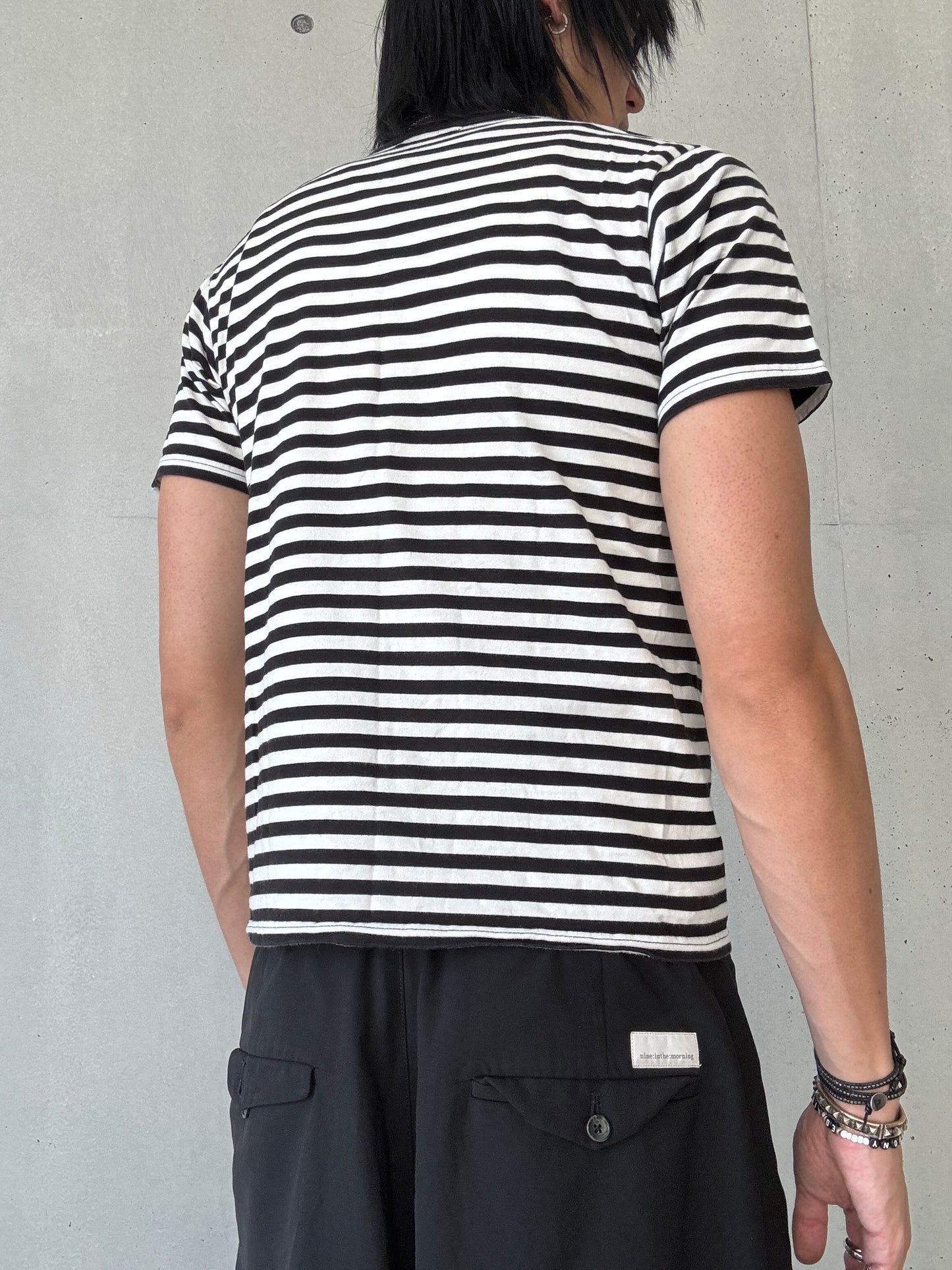 A Bathing Ape Striped Tee (M)