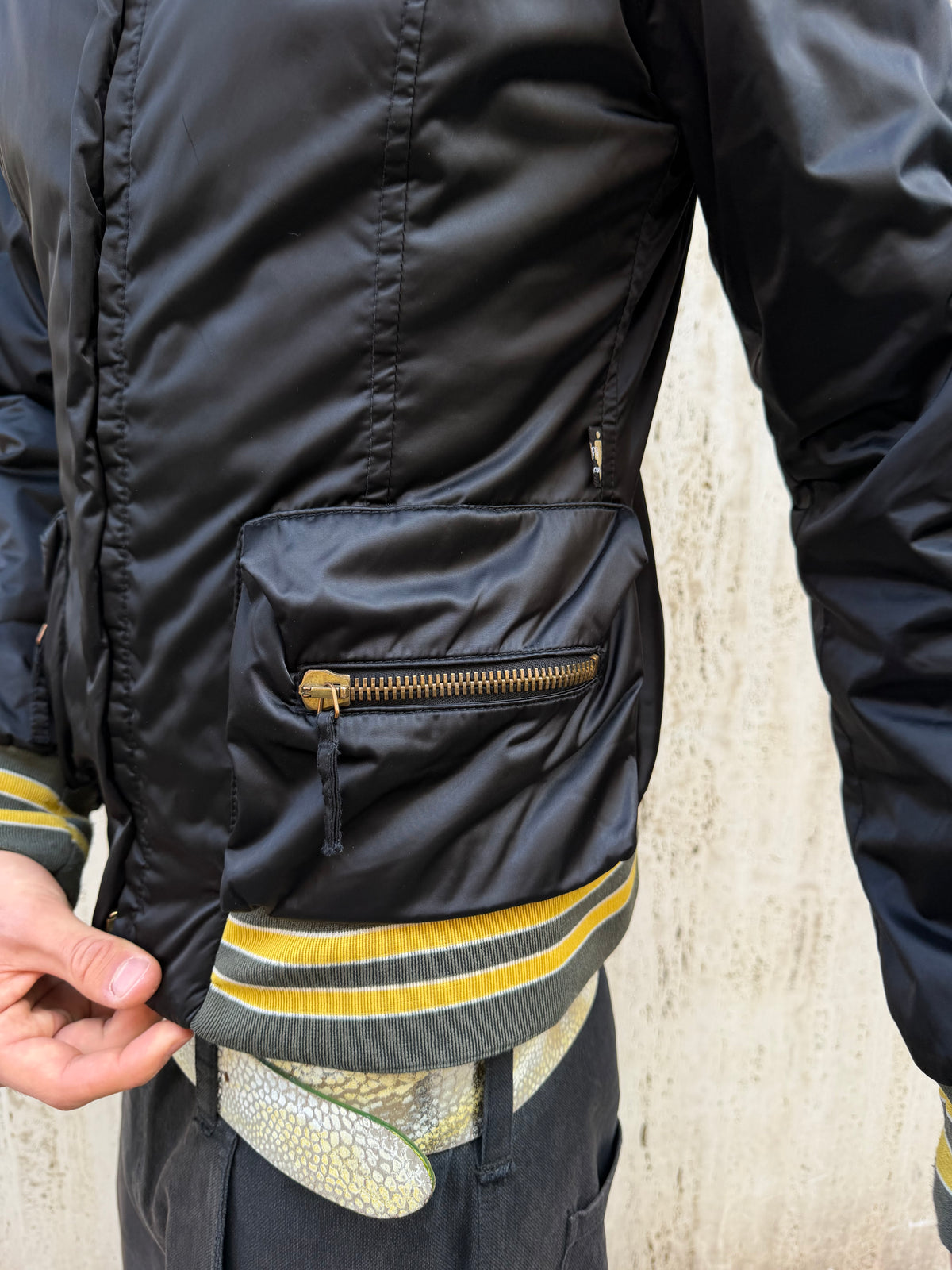 AW/99 Jean Paul Gaultier Quilted Varsity Bomber (M)
