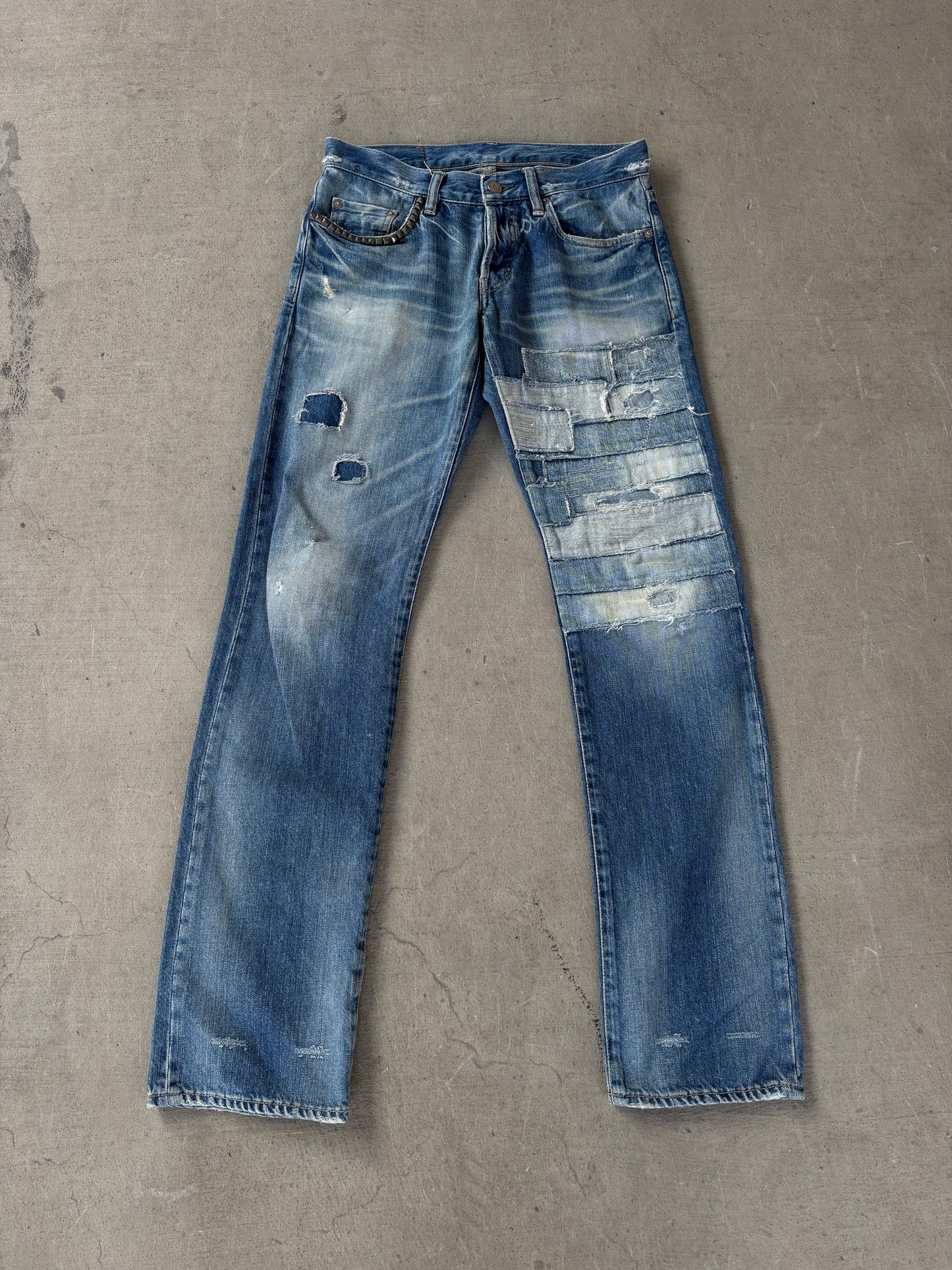 Hysteric Glamour Studded Multipatch Denim (30)