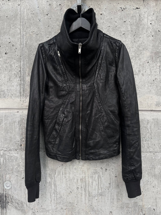 AW/08 Rick Owens Maga High-Neck Leather Jacket (46)
