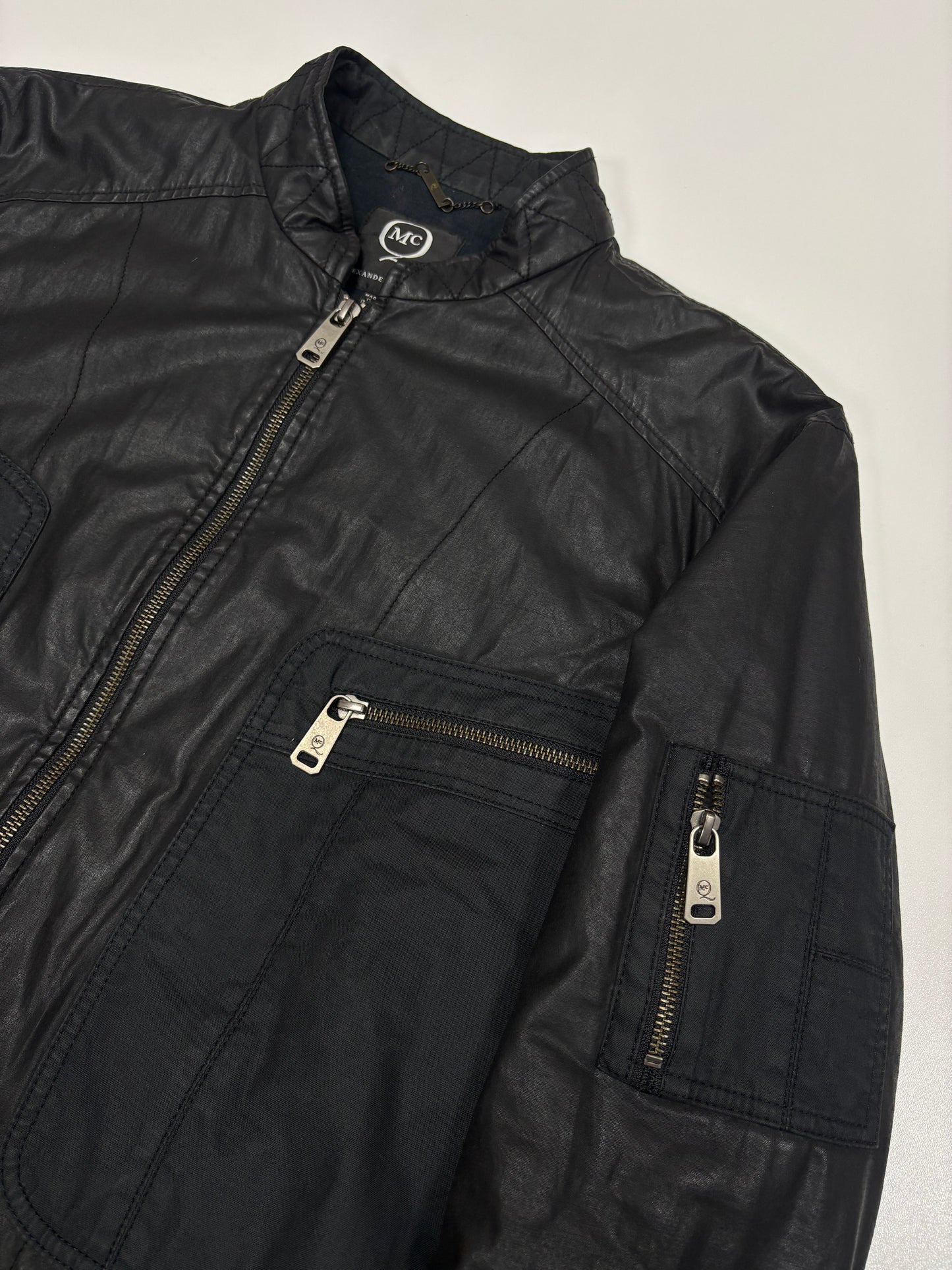 SS11 McQ by Alexander McQueen Waxed Rider Jacket (L)
