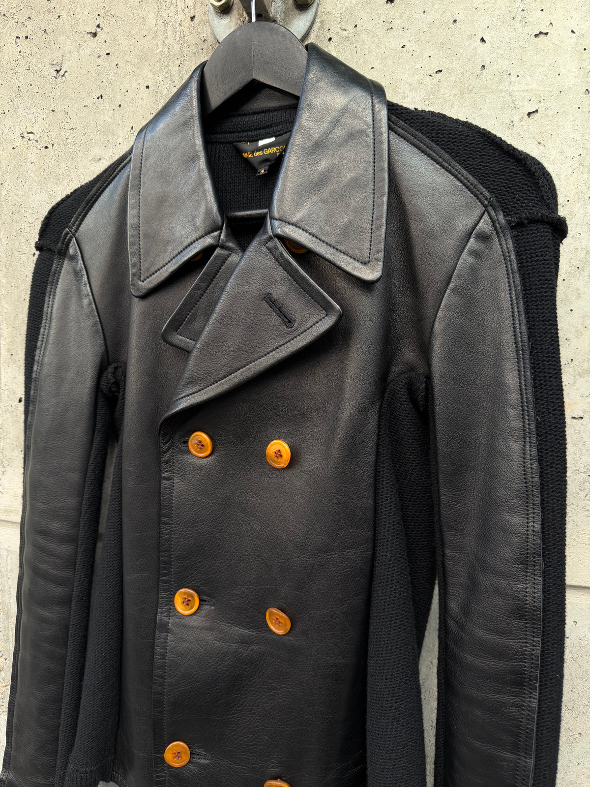 AW/2002 Comme des Garçons Split Fabric Caban (S)