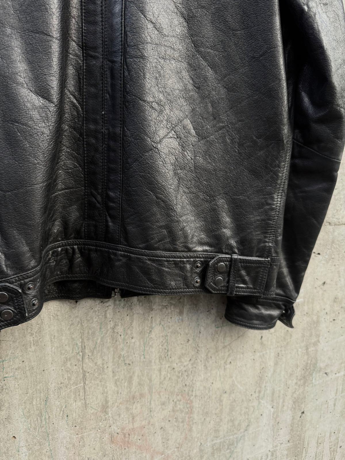 Leather Biker Jacket Oakwood