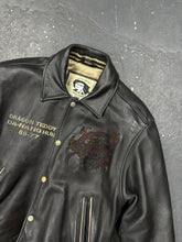 Lade das Bild in den Galerie-Viewer, Redskins Daven Dragon Leather Jacket Blacked Out (XXL)
