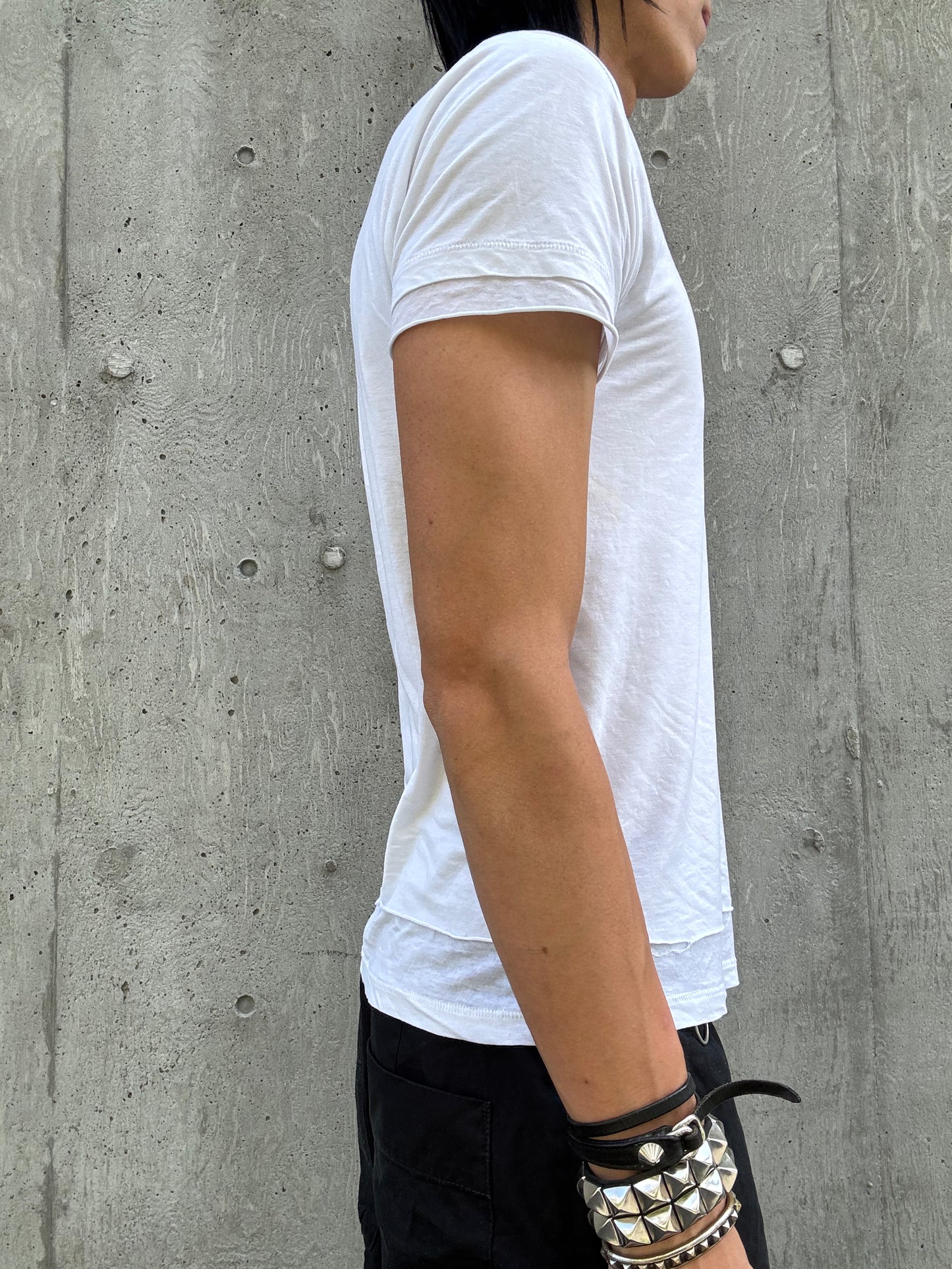 Neill Barrett Double Layered V-Neck Shirt (M)
