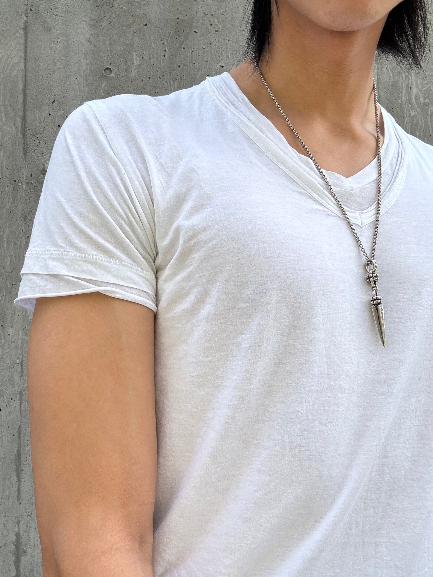 Neill Barrett Double Layered V-Neck Shirt (M)