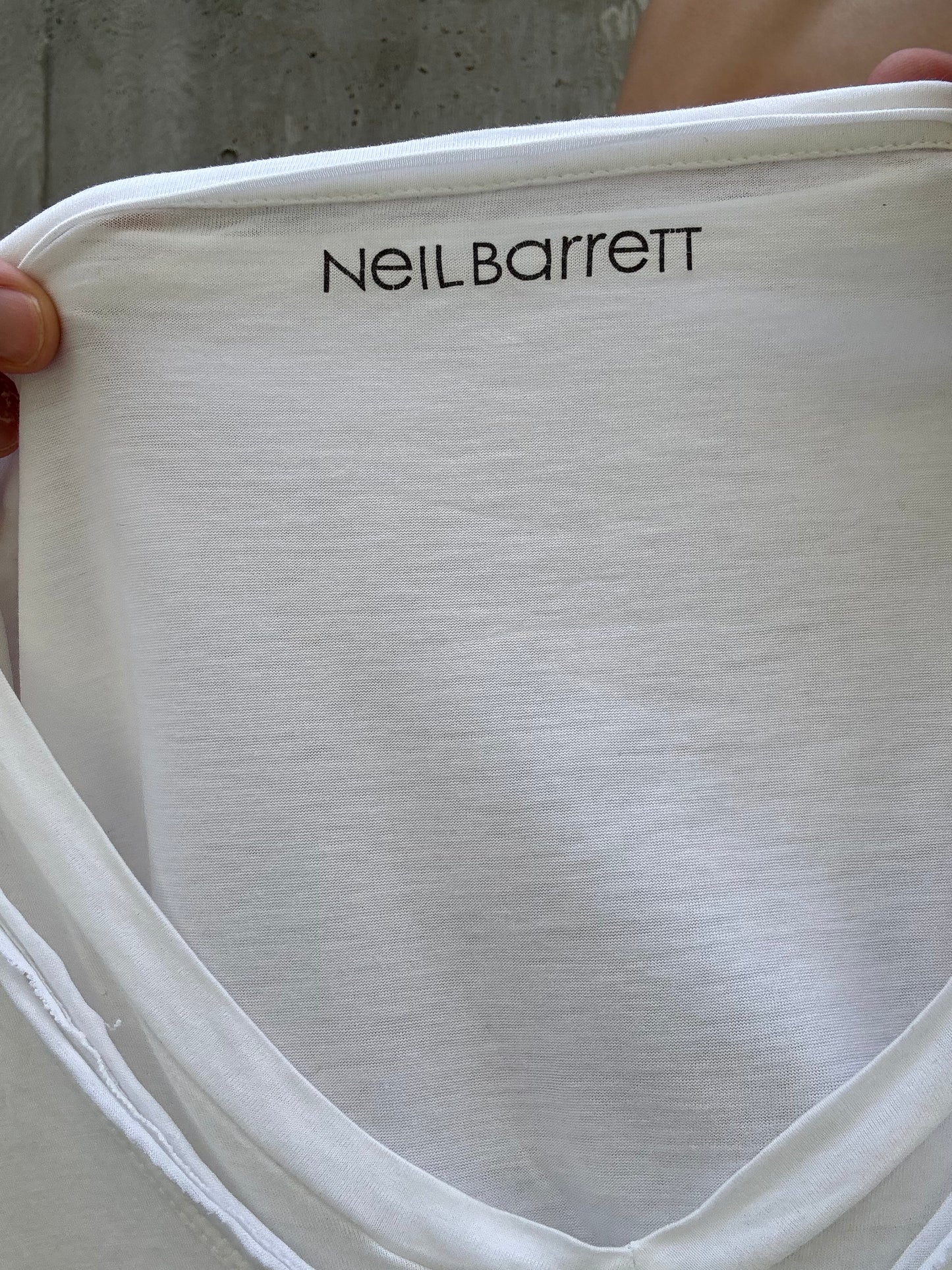 Neill Barrett Double Layered V-Neck Shirt (M)