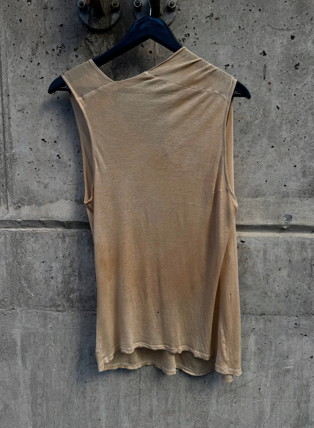 Ann Demeulemeester Draped Asymmetrical Tank Top (XL)