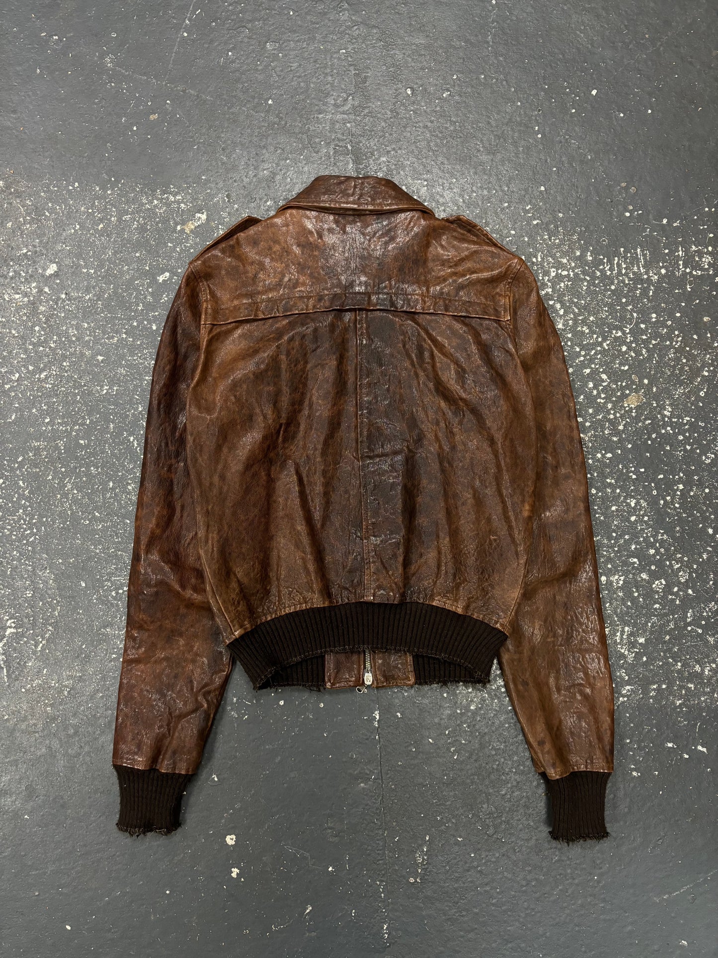 Giorgio Brato Tight Fit Leather Jacket (M)