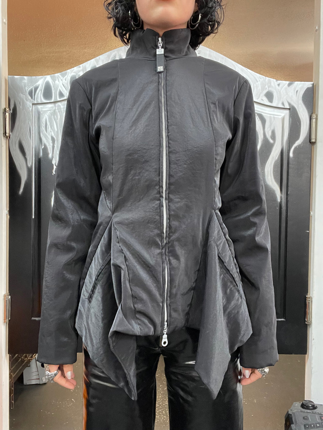 Marithe Francois Girbaud Jacket with Triangle Pockets (M)