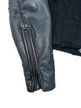 Lade das Bild in den Galerie-Viewer, Alexander Wang Tailored Denim Leather Sleeve Jacket (M)
