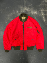 Lade das Bild in den Galerie-Viewer, 90&#39;s Avirex Blood Red Bomber Jacket Red (XL)
