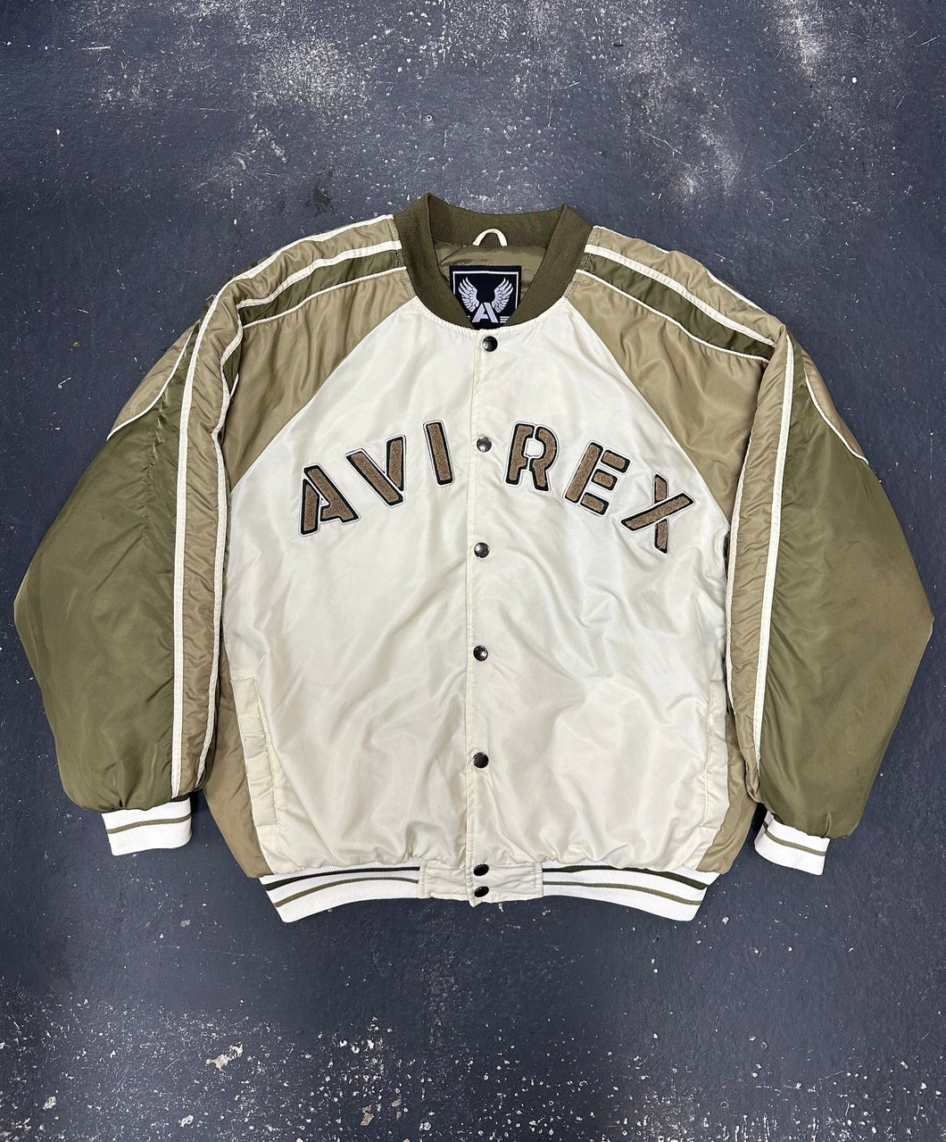 90s Avirex Varsity Puffer Jacket (XL)