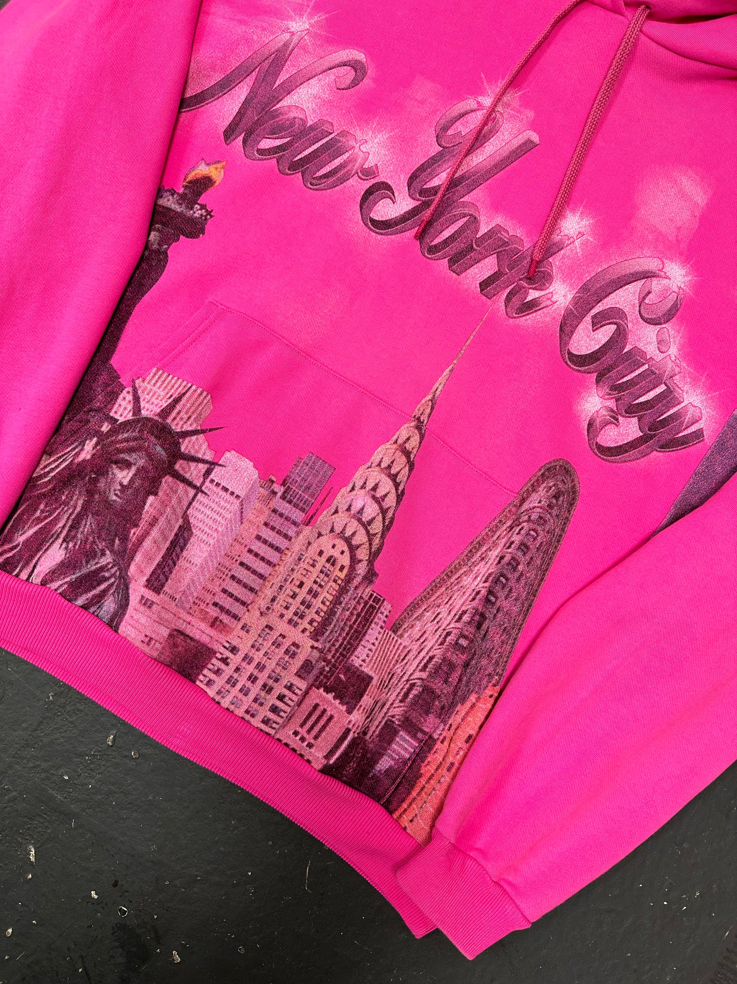 Balenciaga Pink New York Hoodie (L)