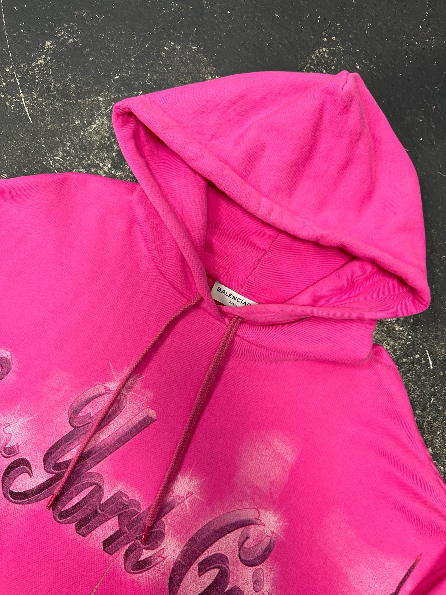 Balenciaga Pink New York Hoodie (L)