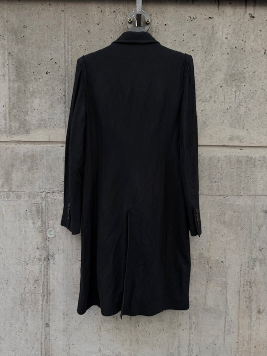 AW/11 Ann Demeulemeester Asymmetric Double Breasted Long Coat (S)