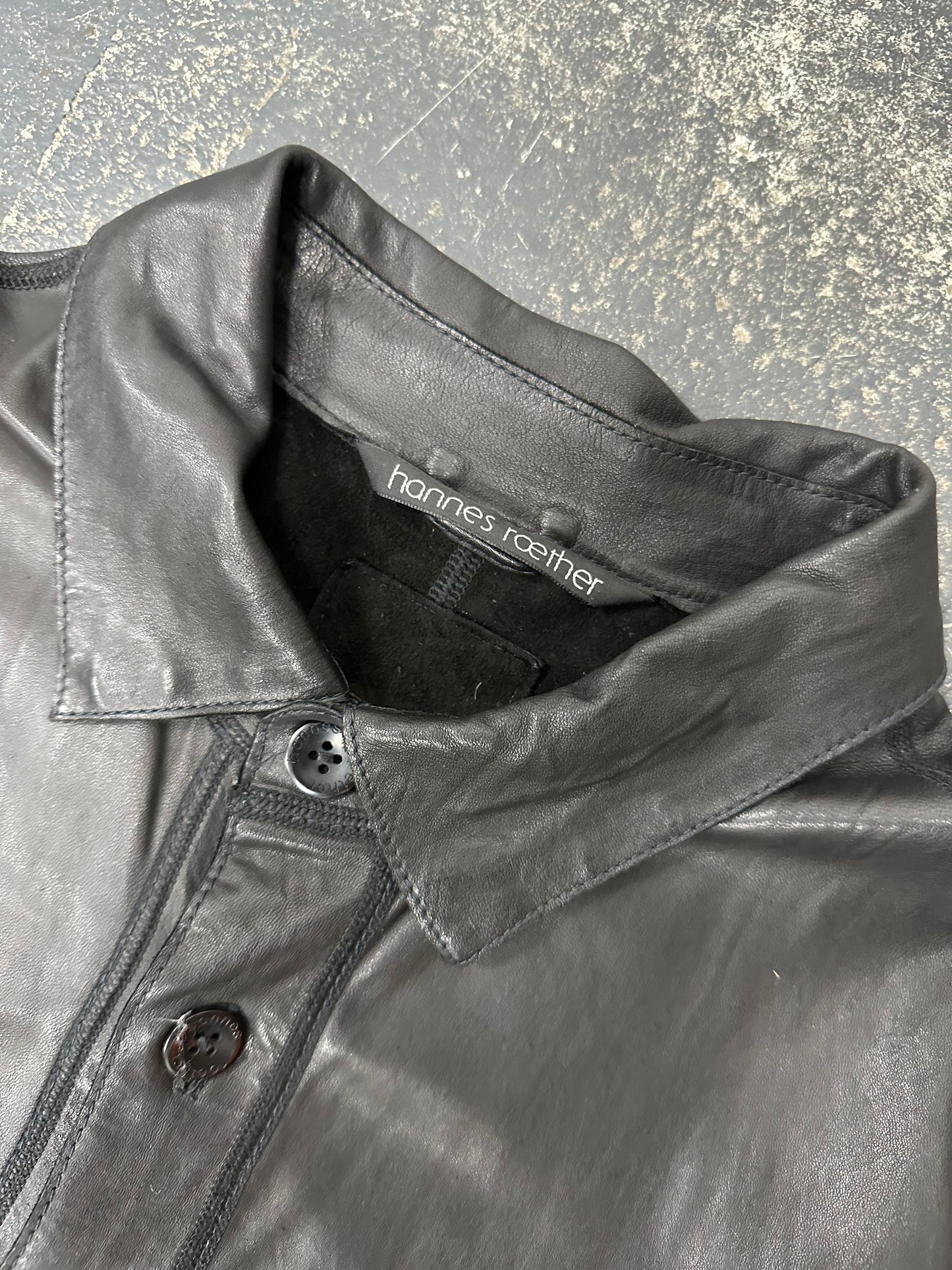 Hannes Roether Leather Leather Shirt (L)