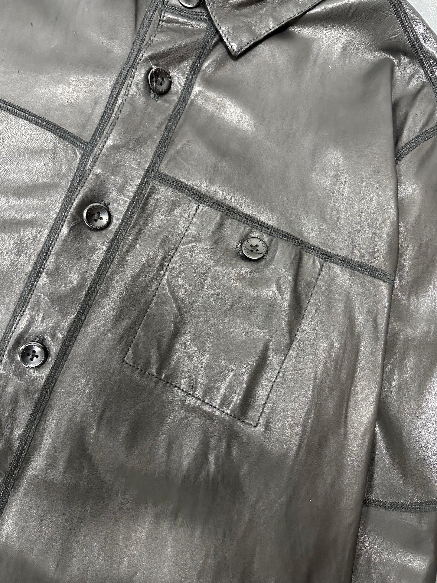 Hannes Roether Leather Leather Shirt (L)