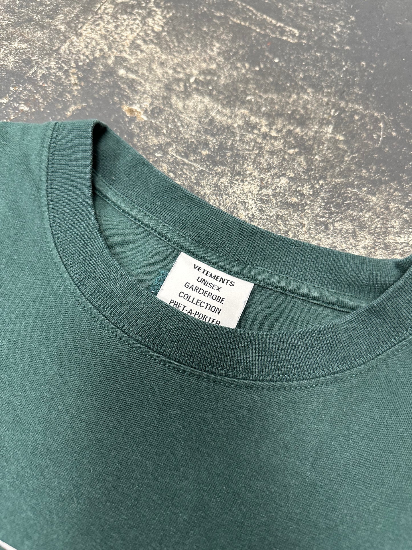 Vetements forest green F.U.C.K. Shirt (M)