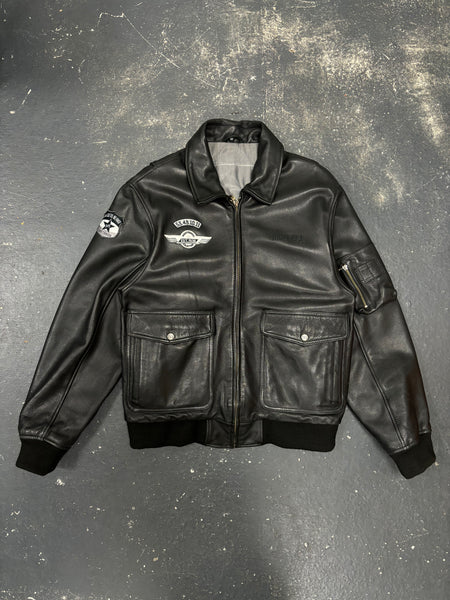 Highway 1 Aviator Leather Jacket (L)