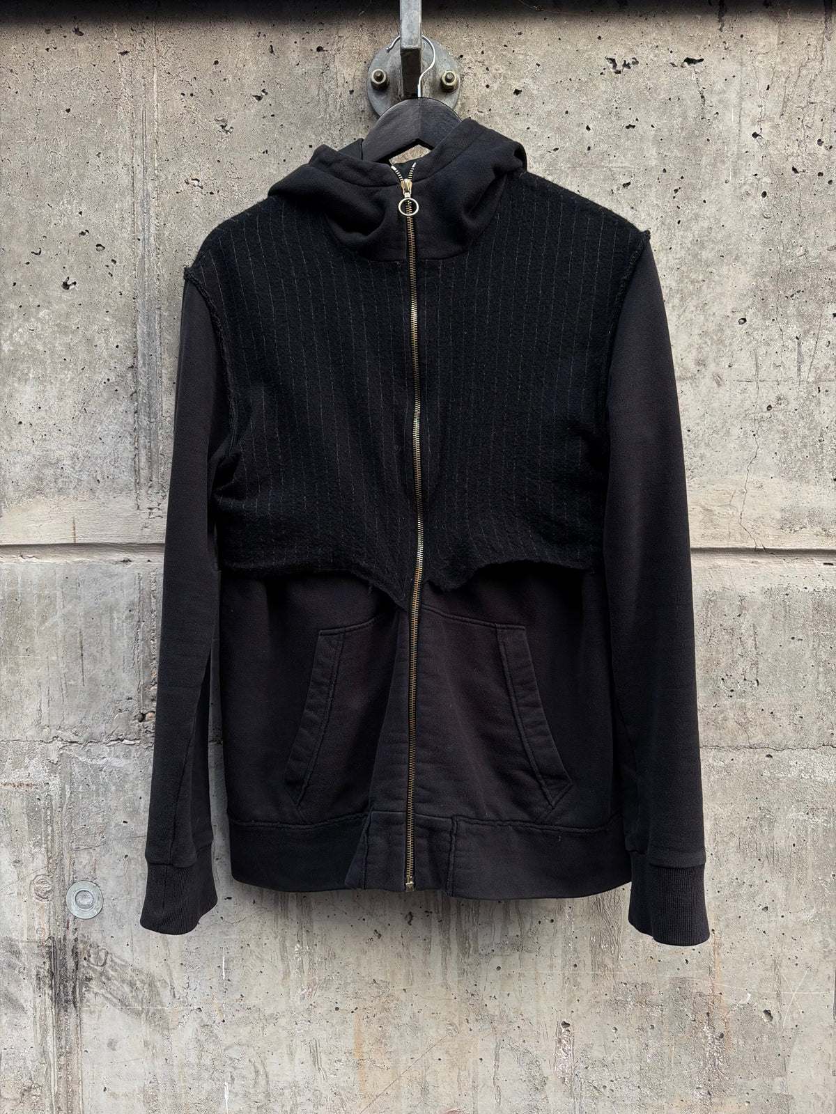 Aganovich Pinstripe Panel Zip Hoodie (48)